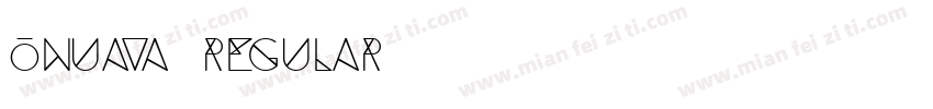 Onuava Regular字体转换